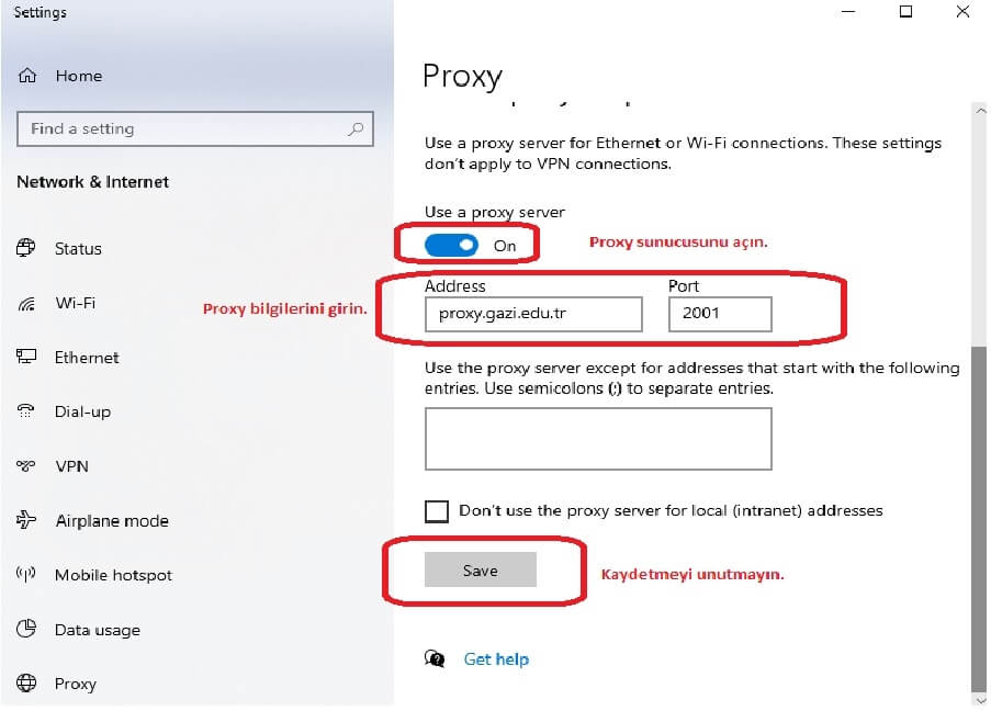 Proxy Tarayıcı Ayarları Nasıl Yapılır?
