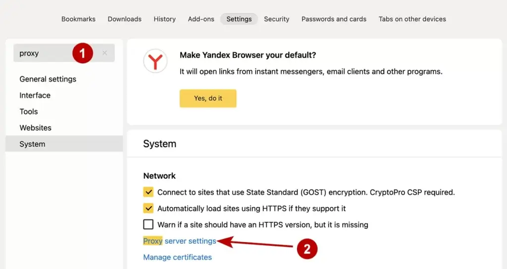 Yandex Proxy Ayarları Nasıl Yapılır?
